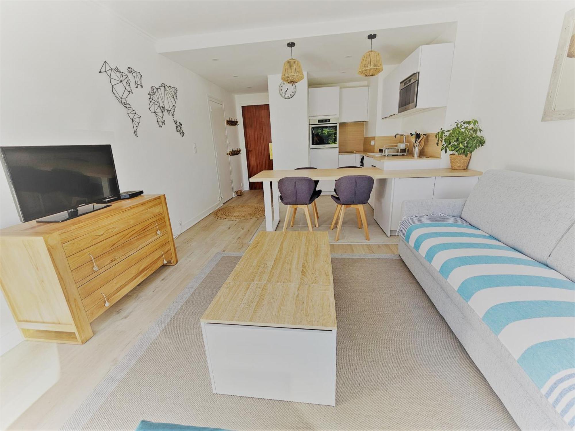 Le Capitole - Studio Plage Benoit Dans Residence Face Mer La Baule Kültér fotó